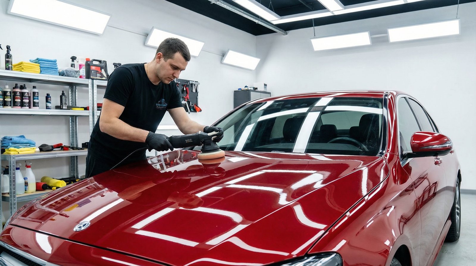 精神小妹车漆修复视频分享